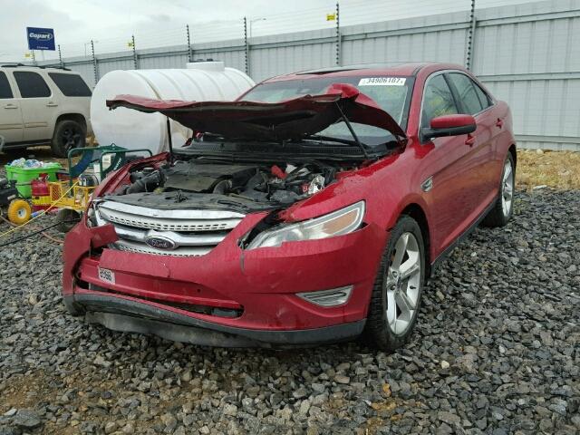 1FAHP2KT8BG124552 - 2011 FORD TAURUS SHO RED photo 2