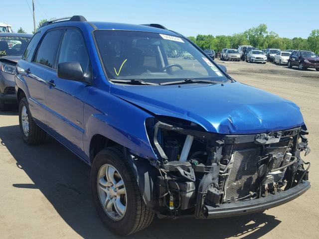 KNDJE723787457848 - 2008 KIA SPORTAGE E BLUE photo 1