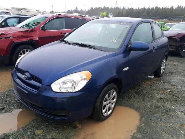 KMHCN35C48U101724 - 2008 HYUNDAI ACCENT BAS BLUE photo 2