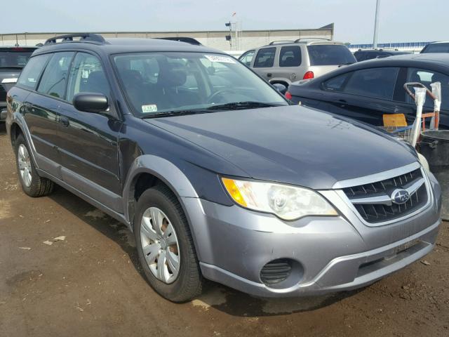 4S4BP60C396317486 - 2009 SUBARU OUTBACK GRAY photo 1