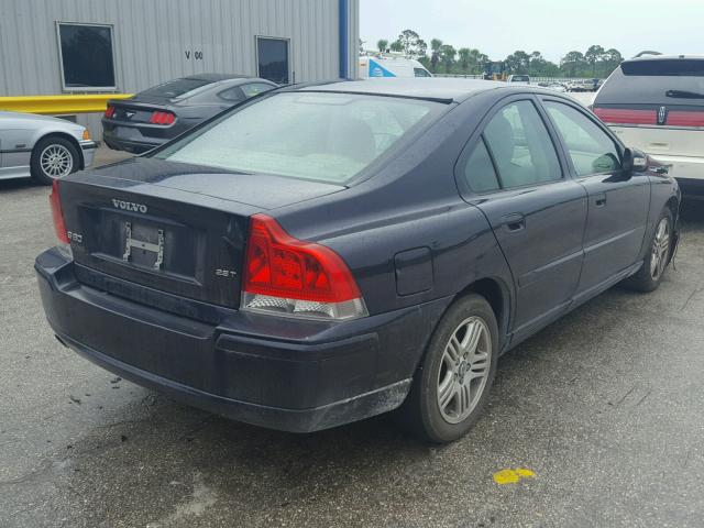YV1RS592782689225 - 2008 VOLVO S60 2.5T BLUE photo 4