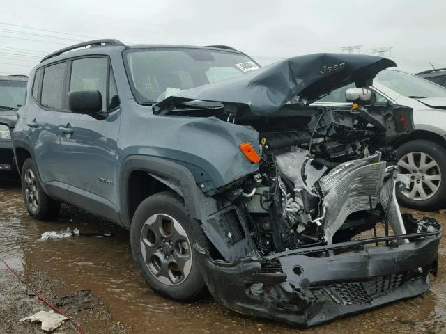 ZACCJBAB3HPG17372 - 2017 JEEP RENEGADE S GRAY photo 1