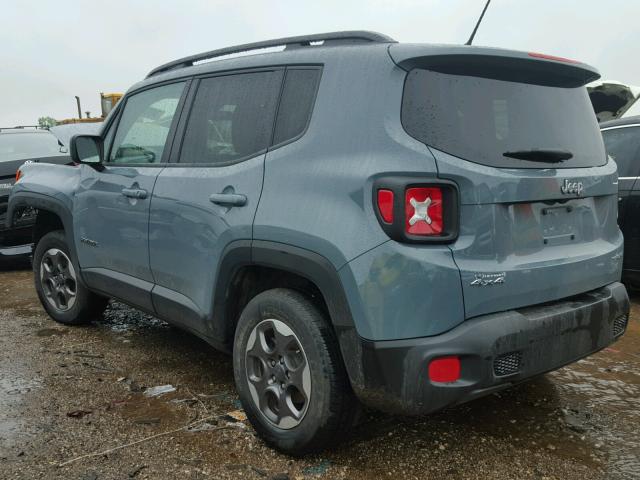 ZACCJBAB3HPG17372 - 2017 JEEP RENEGADE S GRAY photo 3