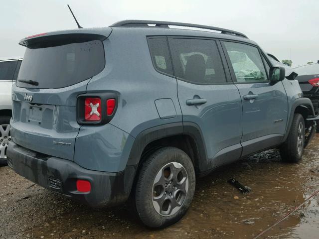 ZACCJBAB3HPG17372 - 2017 JEEP RENEGADE S GRAY photo 4