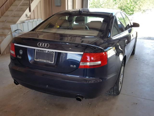 WAUAH74F68N060252 - 2008 AUDI A6 3.2 BLUE photo 4