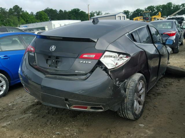 2HNYB1H45CH500160 - 2012 ACURA ZDX TECHNO GRAY photo 4