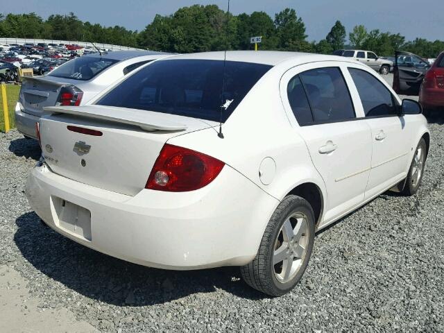 1G1AL55F667623010 - 2006 CHEVROLET COBALT LT WHITE photo 4