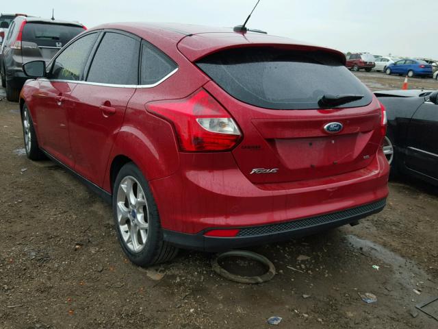 1FAHP3M21CL127120 - 2012 FORD FOCUS SEL RED photo 3