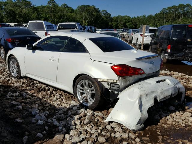 JN1CV6FE5AM352279 - 2010 INFINITI G37 BASE WHITE photo 3