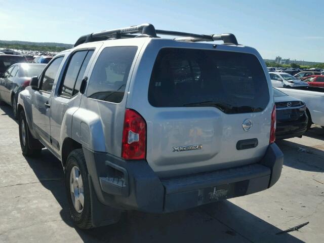 5N1AN08U46C527538 - 2006 NISSAN XTERRA OFF SILVER photo 3