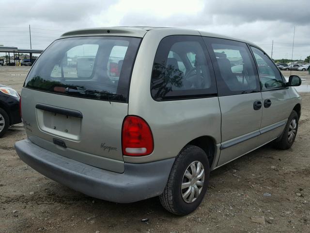 2P4FP25BXXR153489 - 1999 PLYMOUTH VOYAGER GREEN photo 4