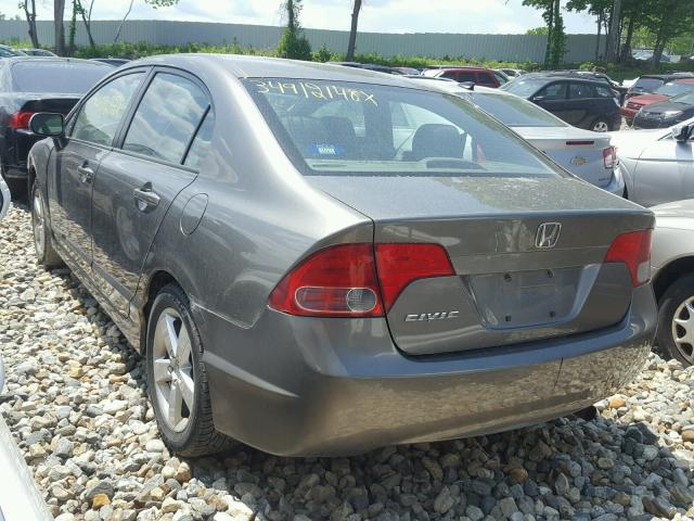 2HGFA16988H304186 - 2008 HONDA CIVIC EXL GRAY photo 3