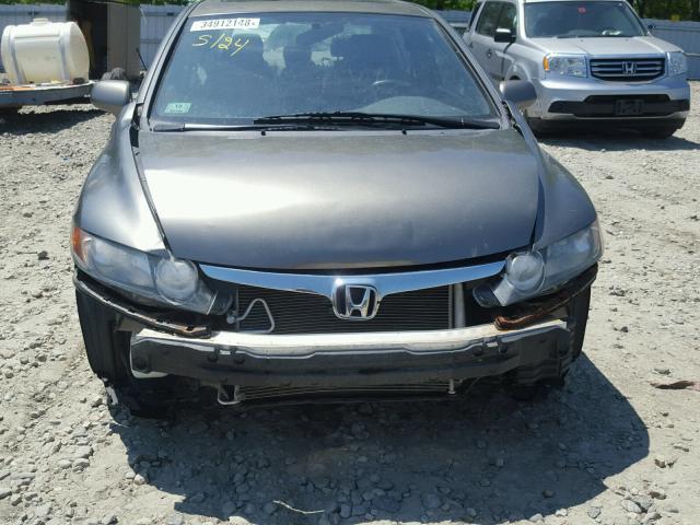 2HGFA16988H304186 - 2008 HONDA CIVIC EXL GRAY photo 9