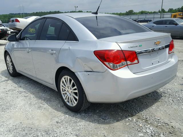 1G1PK5S9XB7215759 - 2011 CHEVROLET CRUZE ECO SILVER photo 3