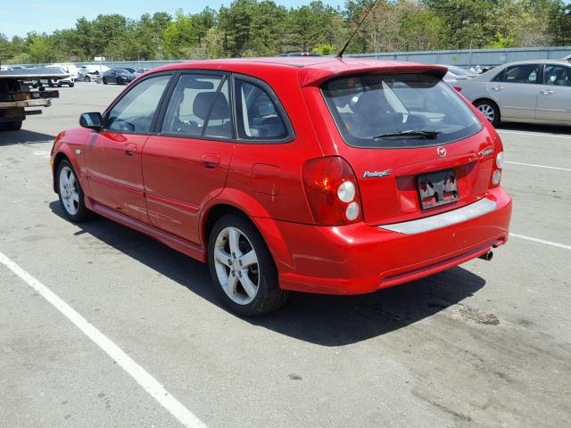 JM1BJ246X31200642 - 2003 MAZDA PROTEGE PR RED photo 3