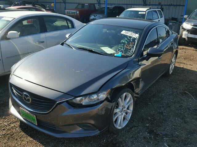 JM1GJ1V67E1146623 - 2014 MAZDA 6 GRAY photo 2