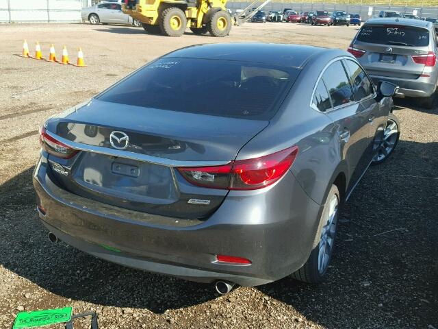 JM1GJ1V67E1146623 - 2014 MAZDA 6 GRAY photo 4