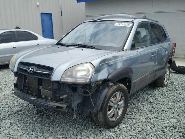 KM8JN12D27U587201 - 2007 HYUNDAI TUCSON SE TURQUOISE photo 2