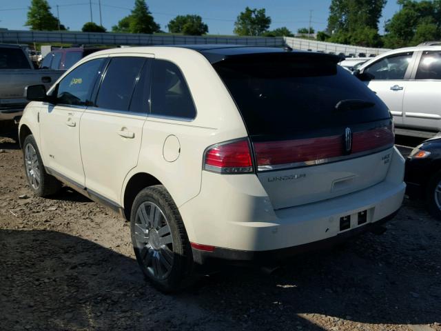 2LMDU88C78BJ19838 - 2008 LINCOLN MKX CREAM photo 3