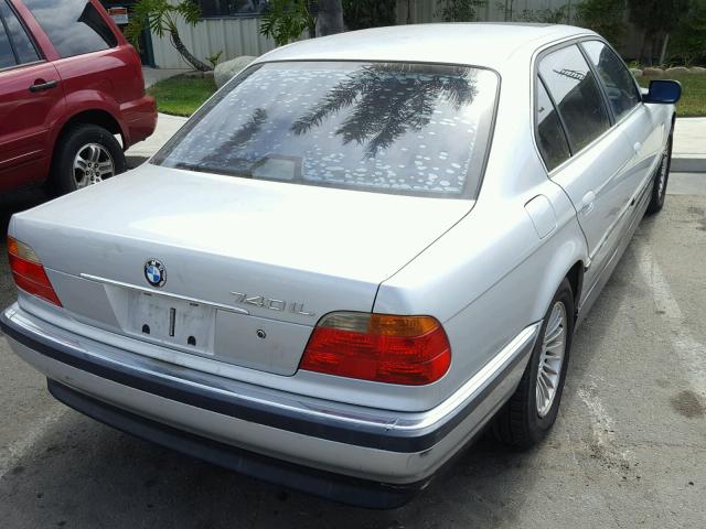 WBAGH8343YDP15473 - 2000 BMW 740 IL SILVER photo 4