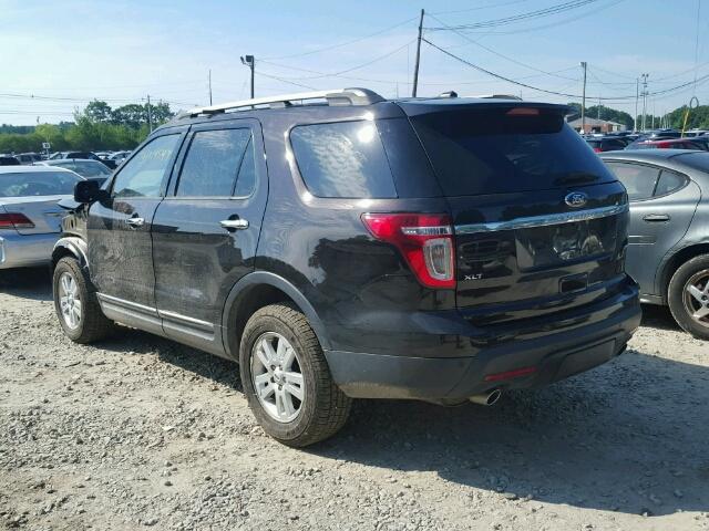 1FM5K8D80EGB06179 - 2014 FORD EXPLORER X BLACK photo 3