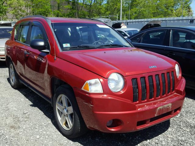 1J8FF47W97D429501 - 2007 JEEP COMPASS RED photo 1