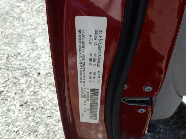1J8FF47W97D429501 - 2007 JEEP COMPASS RED photo 10