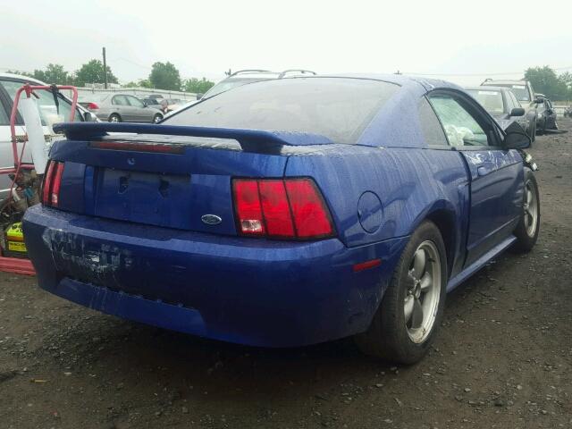 1FAFP40472F206471 - 2002 FORD MUSTANG BLUE photo 4