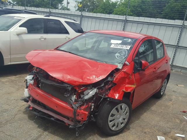 VNKKTUD3XGA058558 - 2016 TOYOTA YARIS L RED photo 2