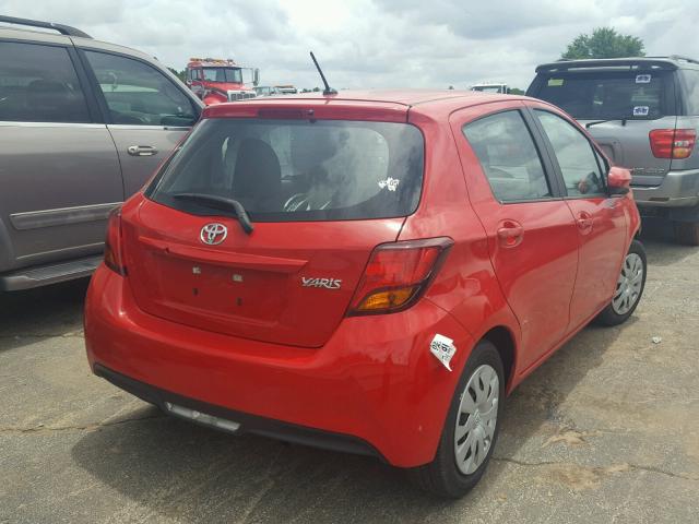 VNKKTUD3XGA058558 - 2016 TOYOTA YARIS L RED photo 4