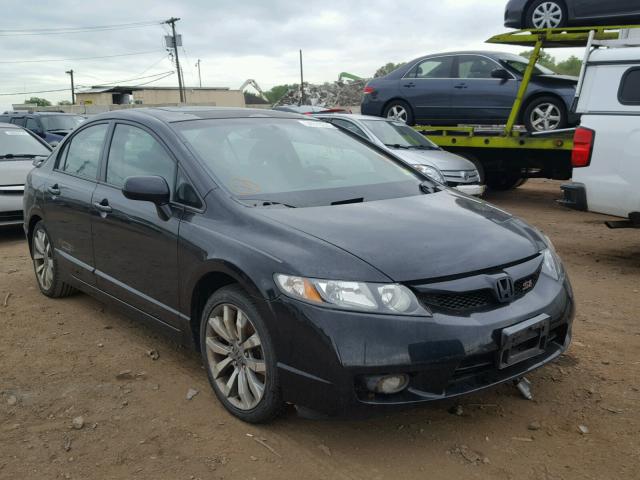 2HGFA55569H700320 - 2009 HONDA CIVIC SI BLACK photo 1