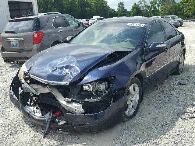 JH4KB165X5C000460 - 2005 ACURA RL ლურჯი ფოტო 2