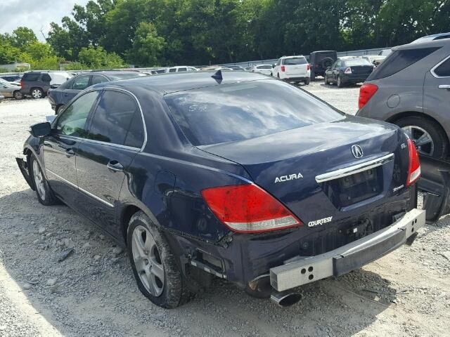 JH4KB165X5C000460 - 2005 ACURA RL BLUE photo 3