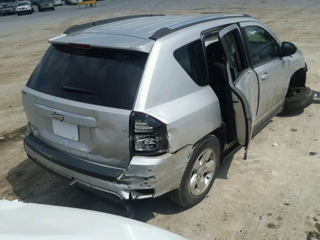 1C4NJCBAXED504341 - 2014 JEEP COMPASS SP SILVER photo 4