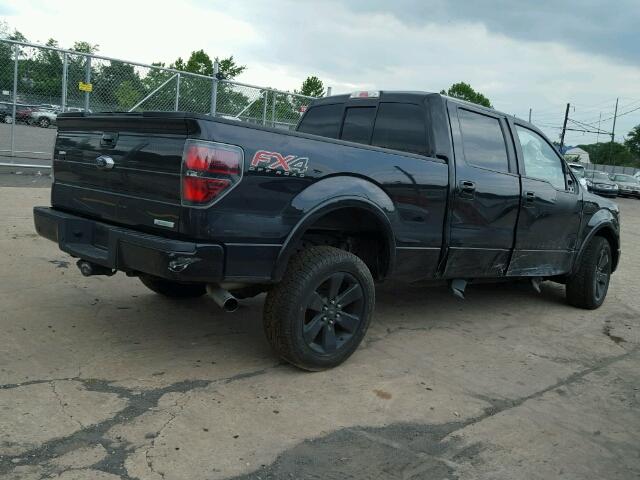 1FTFW1ET0EFA22716 - 2014 FORD F150 SUPER BLACK photo 4