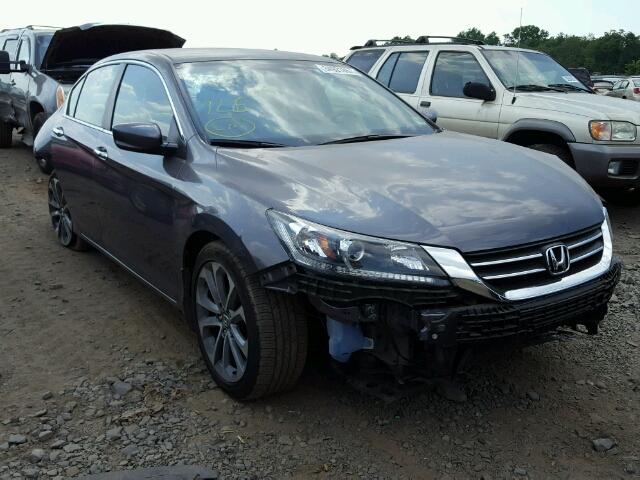 1HGCR2F53EA105832 - 2014 HONDA ACCORD CHARCOAL photo 1