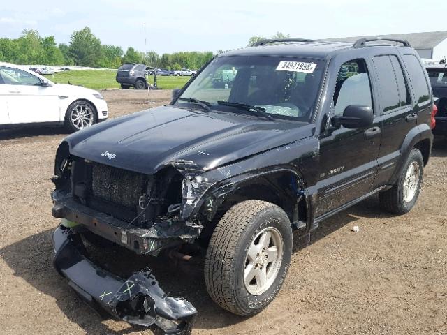 1J4GL58K43W660496 - 2003 JEEP LIBERTY LI BLACK photo 2