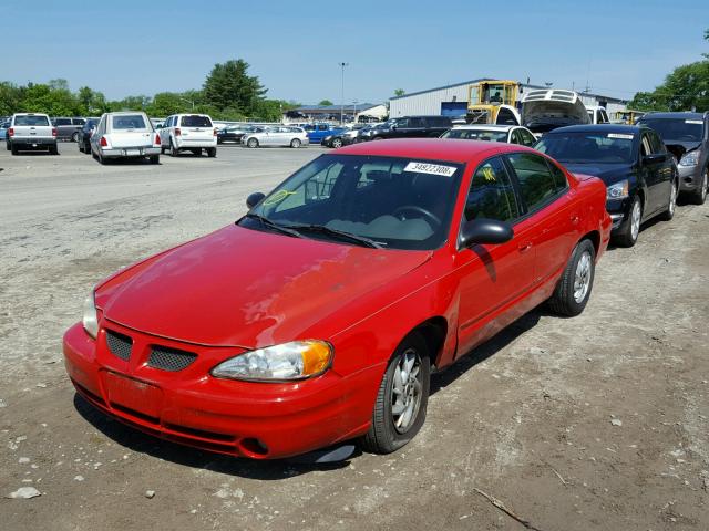 1G2NE52F84C256532 - 2004 PONTIAC GRAND AM S 红色 照片 2