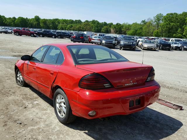 1G2NE52F84C256532 - 2004 PONTIAC GRAND AM S 红色 照片 3