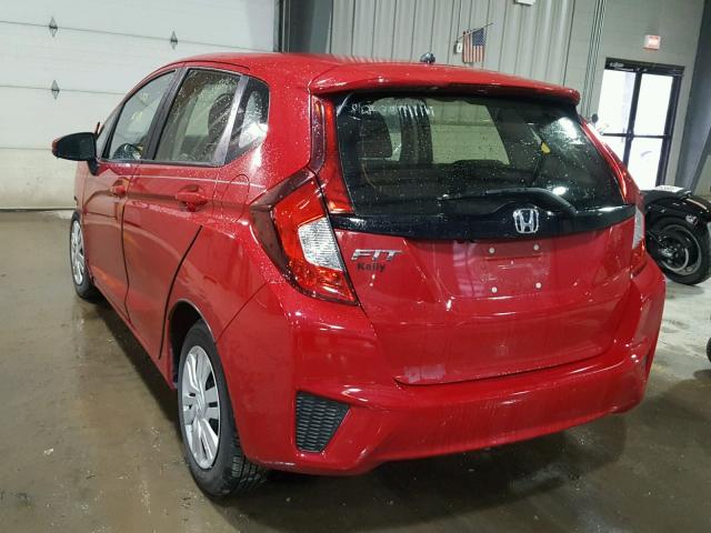 JHMGK5H5XGX021945 - 2016 HONDA FIT LX Красный фото 3