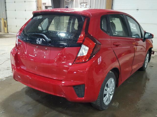 JHMGK5H5XGX021945 - 2016 HONDA FIT LX Красный фото 4