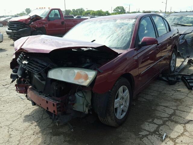 1G1ZT51806F192700 - 2006 CHEVROLET MALIBU LT RED photo 2