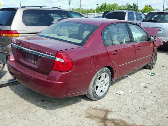1G1ZT51806F192700 - 2006 CHEVROLET MALIBU LT Qırmızı foto 4