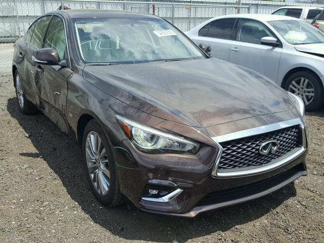 JN1EV7AP3JM354426 - 2018 INFINITI Q50 LUXE BROWN photo 1