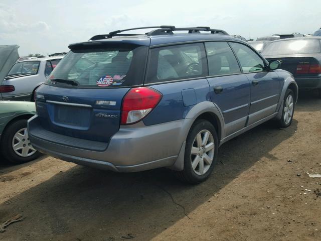 4S4BP61C687339506 - 2008 SUBARU OUTBACK 2. BLUE photo 4