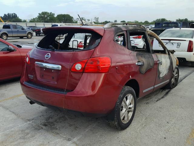 JN8AS5MT2FW663600 - 2015 NISSAN ROGUE SELE RED photo 4