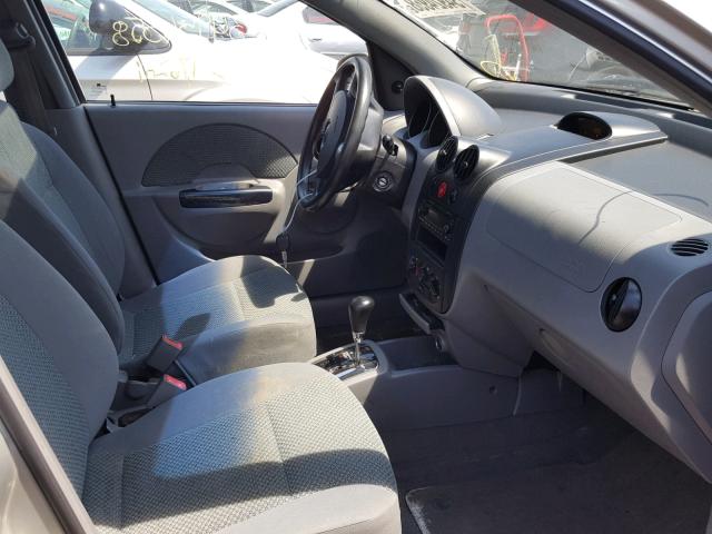 KL1TJ62694B202531 - 2004 CHEVROLET AVEO LS SILVER photo 5