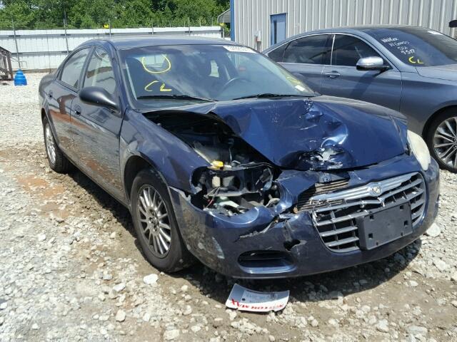 1C3EL46X35N705916 - 2005 CHRYSLER SEBRING BLUE photo 1