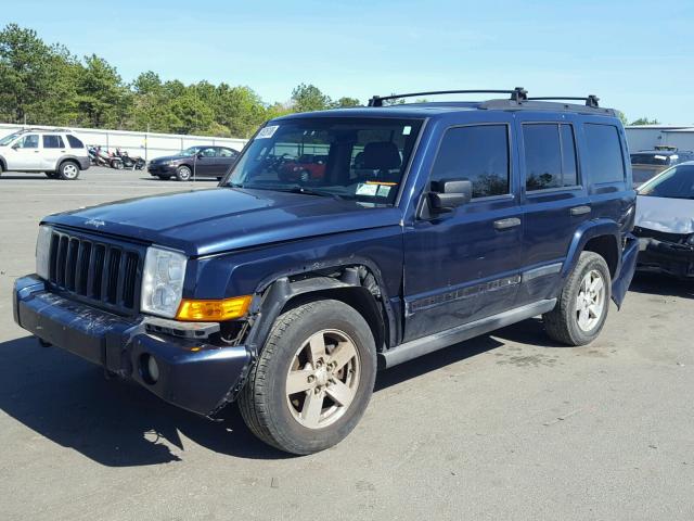 1J8HG48K46C105085 - 2006 JEEP COMMANDER BLUE photo 2