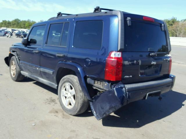 1J8HG48K46C105085 - 2006 JEEP COMMANDER BLUE photo 3